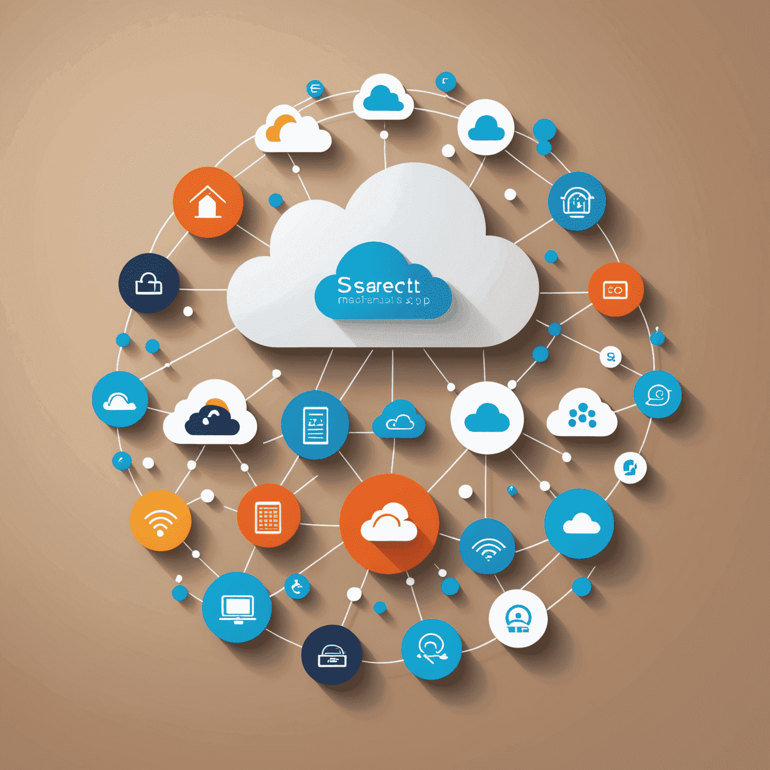 Merediania - SaaS & Cloud Technology Expo logo featuring stylized cloud and server icons