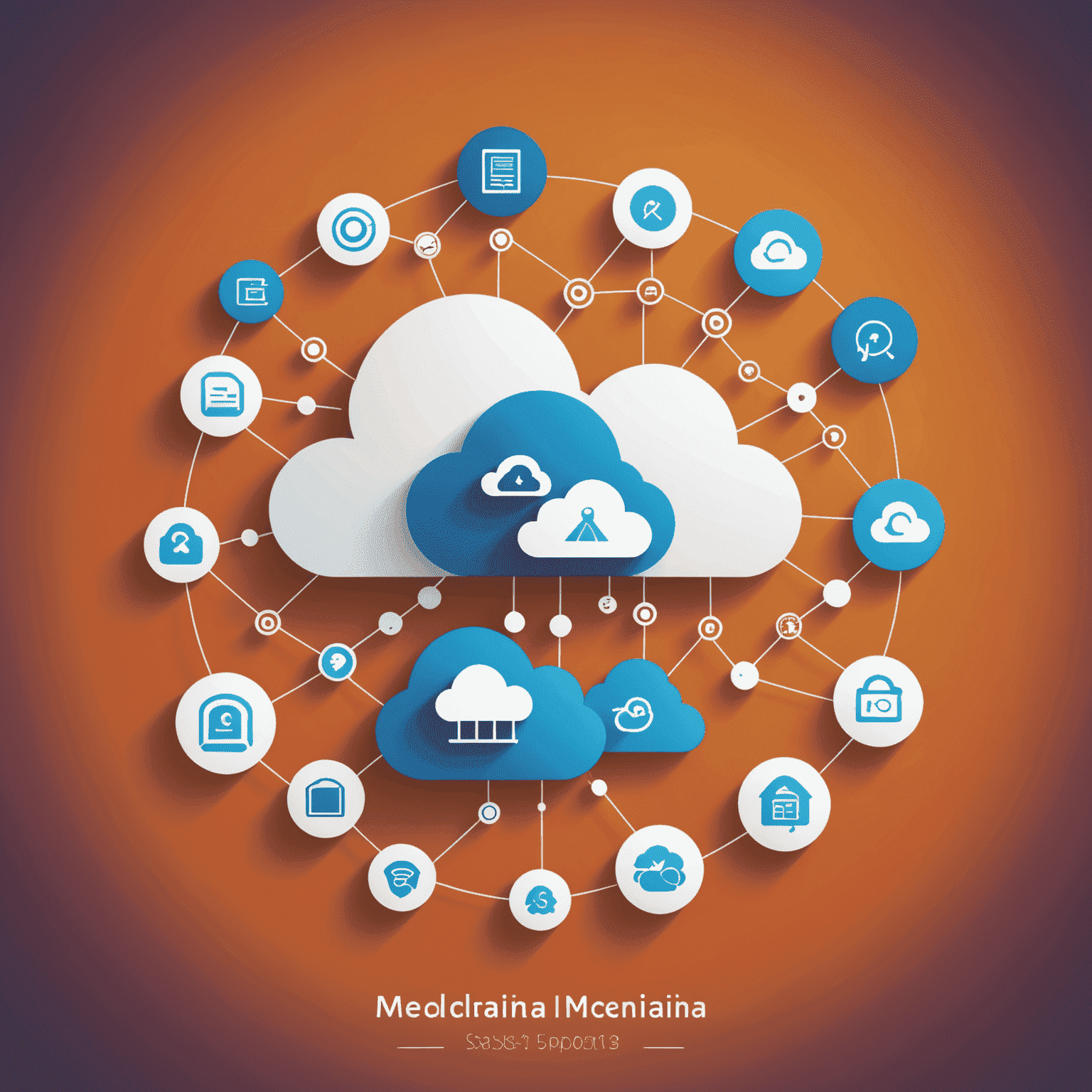 Merediania - SaaS & Cloud Technology Expo logo featuring stylized cloud and server icons