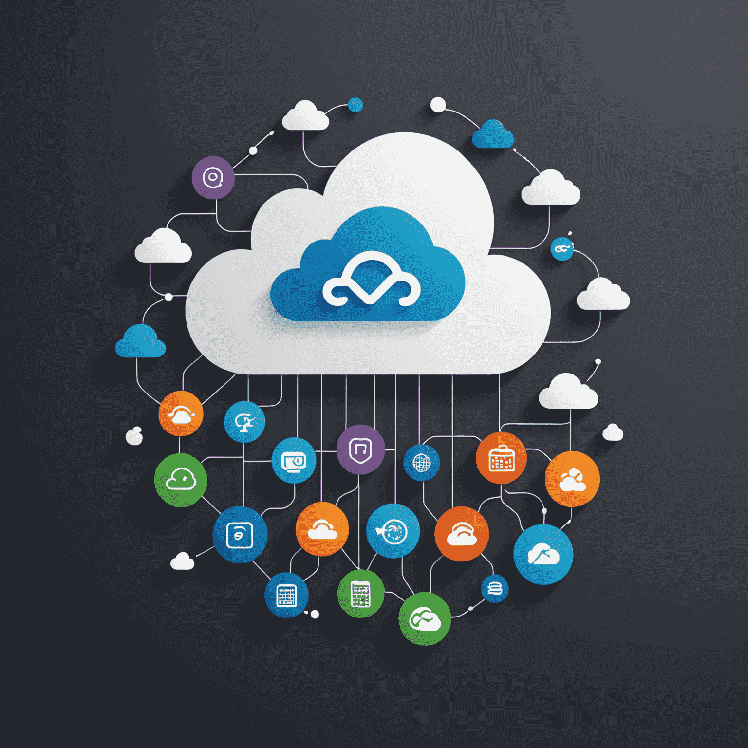 Merediania - SaaS & Cloud Technology Expo logo featuring stylized cloud and server icons