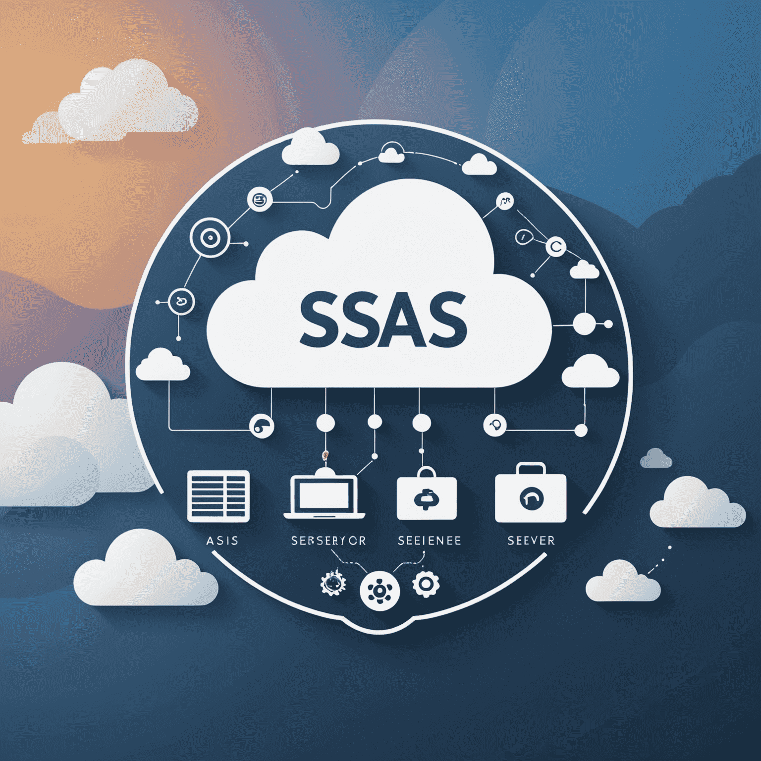 Merediania - SaaS & Cloud Technology Expo logo featuring stylized cloud and server icons